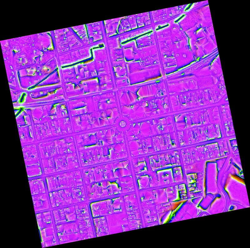 RGB composite of Gettysburg PA LIDAR data