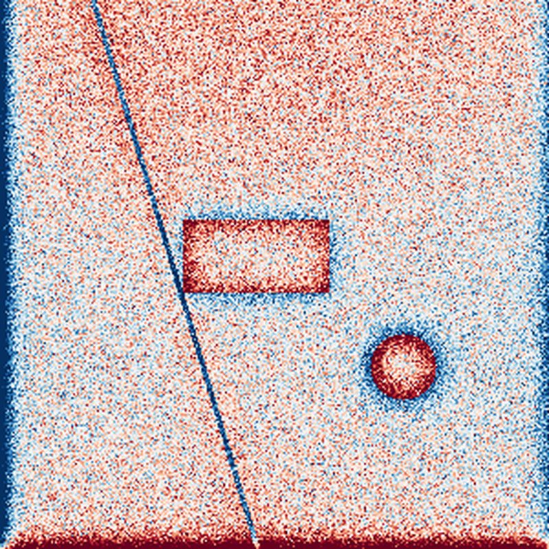 Local Relief Model of the synthetic validation DEM